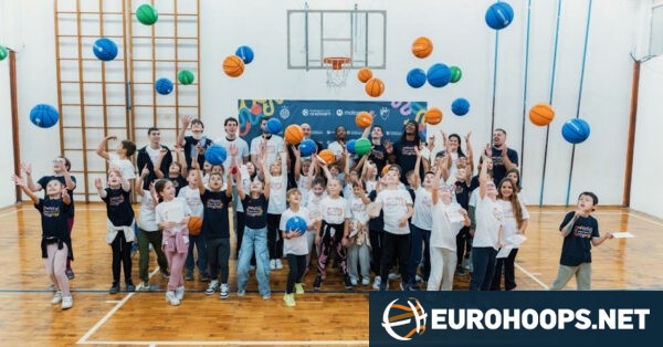 EuroLeague Stars Inspire Kids in Belgrade Event