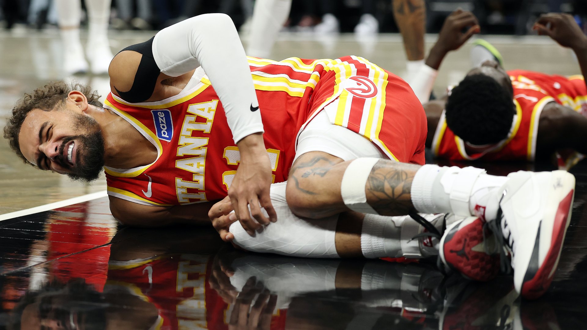 Hawks Star Trae Young Suffers Knee Injury