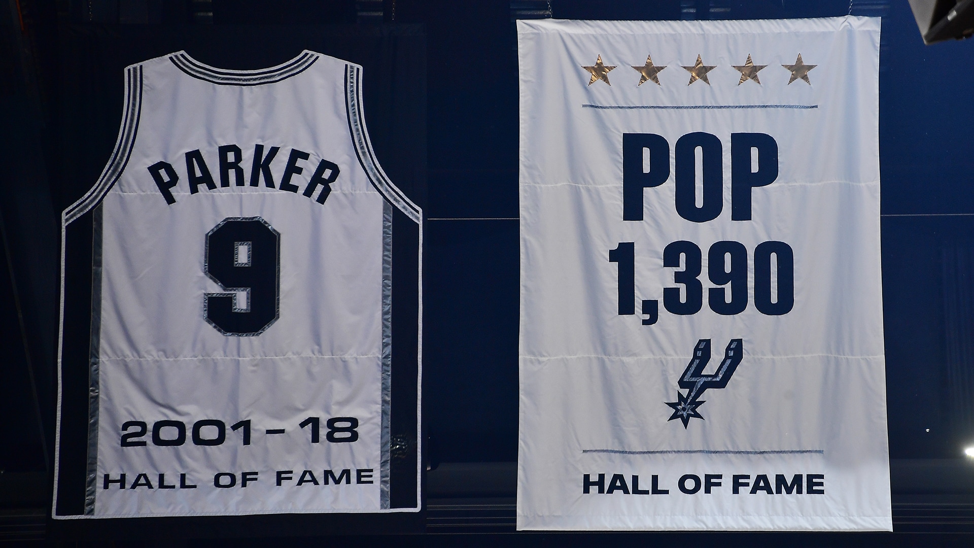 Spurs Honor Coach Gregg Popovich With Rafters Banner